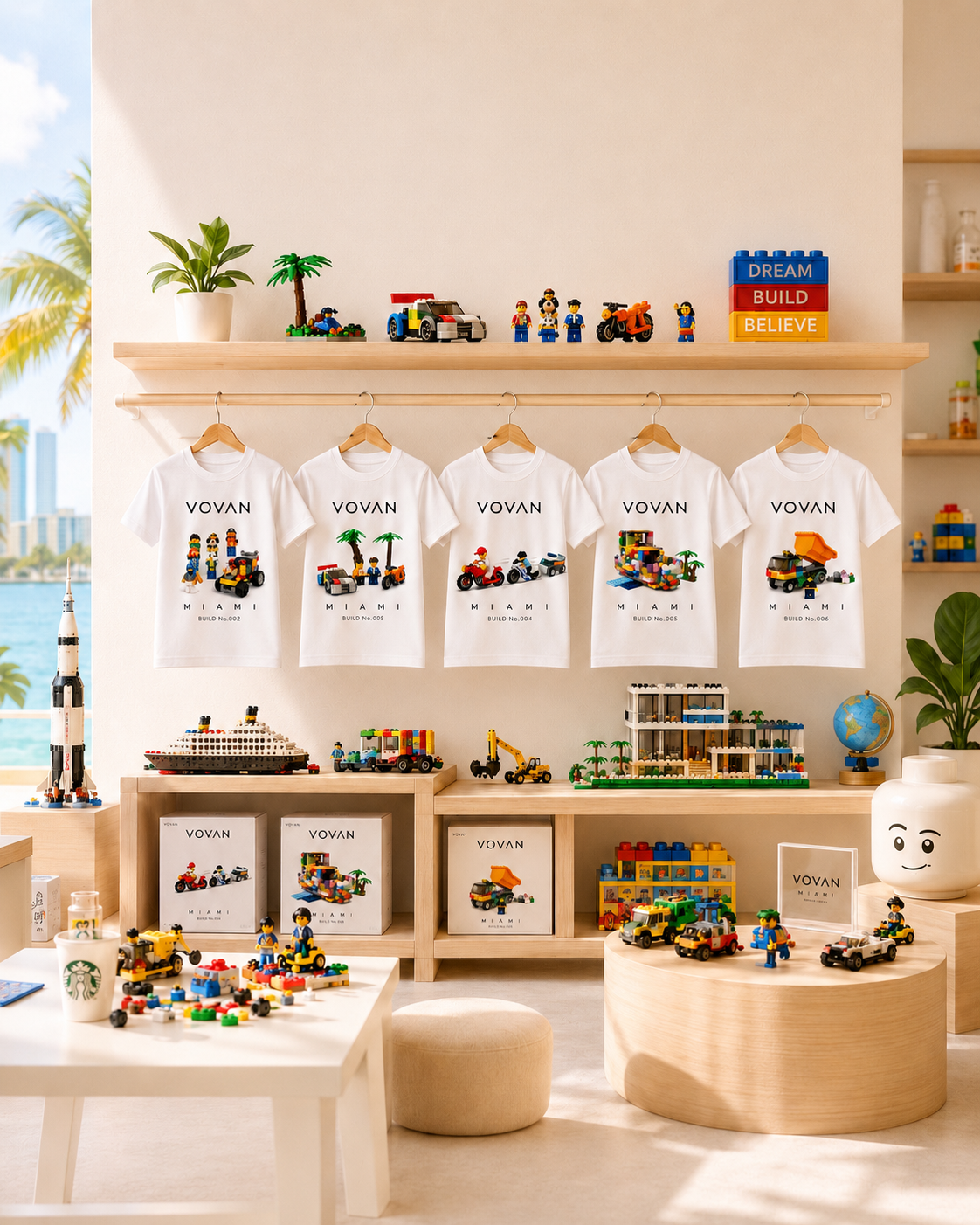 VOVAN MIAMI — Kids T-Shirts Created From Real LEGO Builds