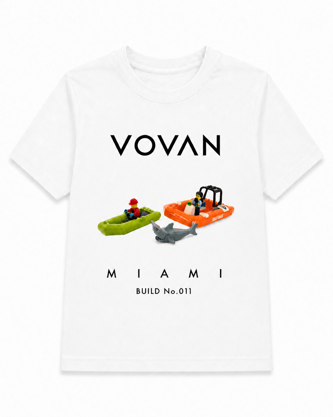 VOVAN MIAMI BUILD No.011 cotton kids T-shirt inspired by a real handmade LEGO build